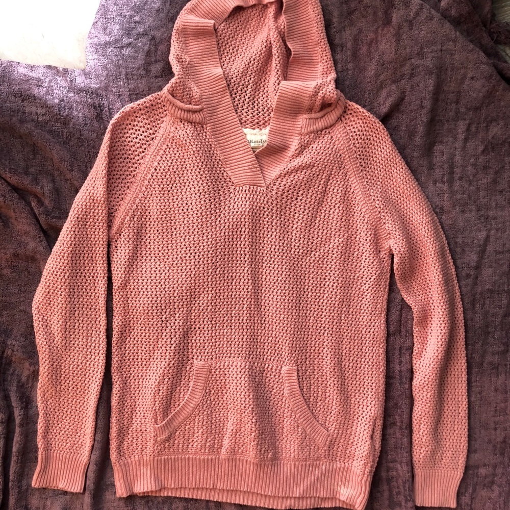 Knitted hoodie